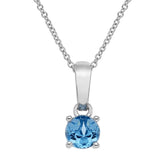 Blue Topaz Pendant - Dracakis Jewellers